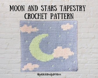 Moon And Stars Tapestry Crochet Pattern