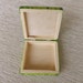 Wood Little Rustic Box With Flowers in Green Custom Hand - Etsy