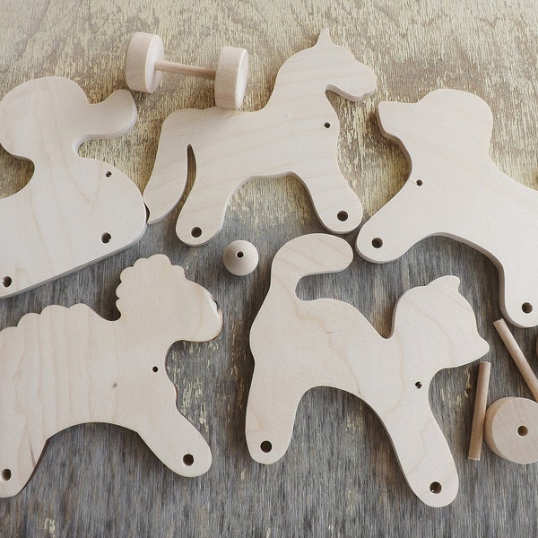 Wooden Pull Toy Etsy