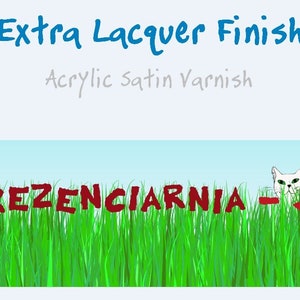 Extra lacquer finish Acrylic Satin Varnish for wooden:  trinket box pull toy bookmark earrings tea chest ornament decor