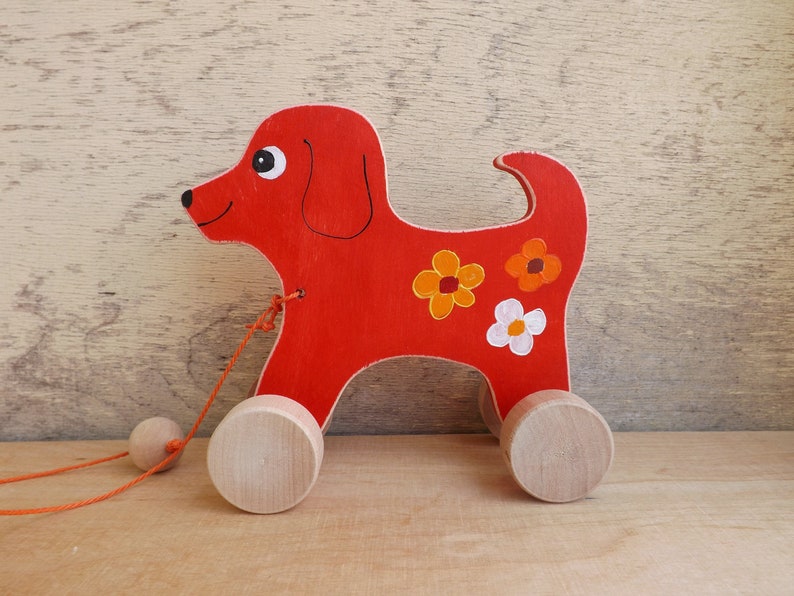 toy dog pull string