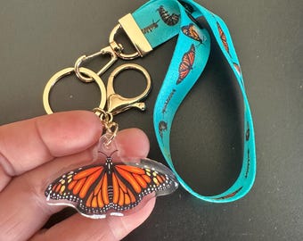 Monarch Lanyard Keychain