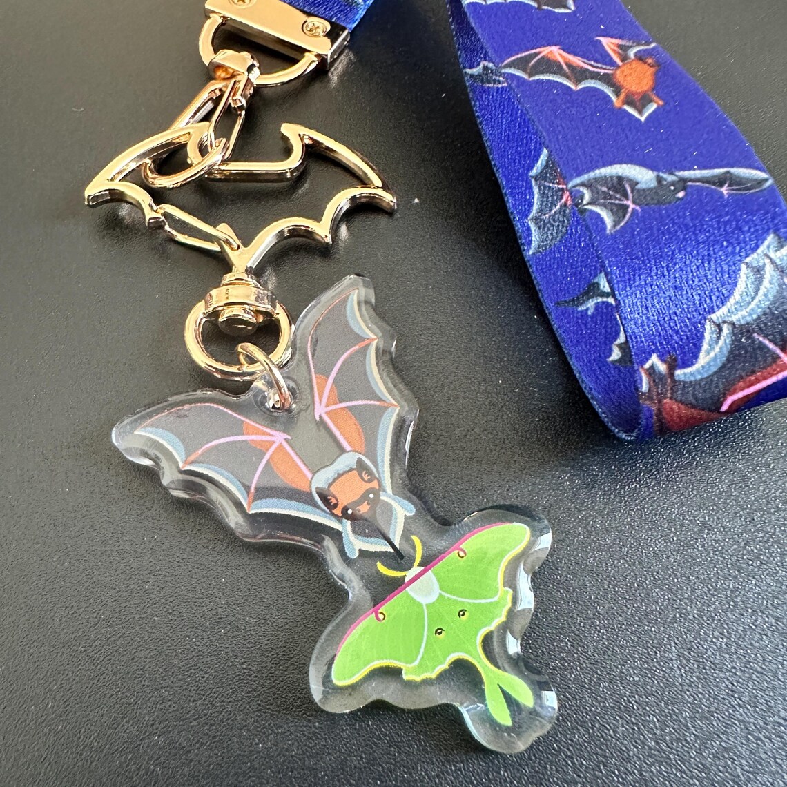 Bats Lanyard Keychain - Etsy