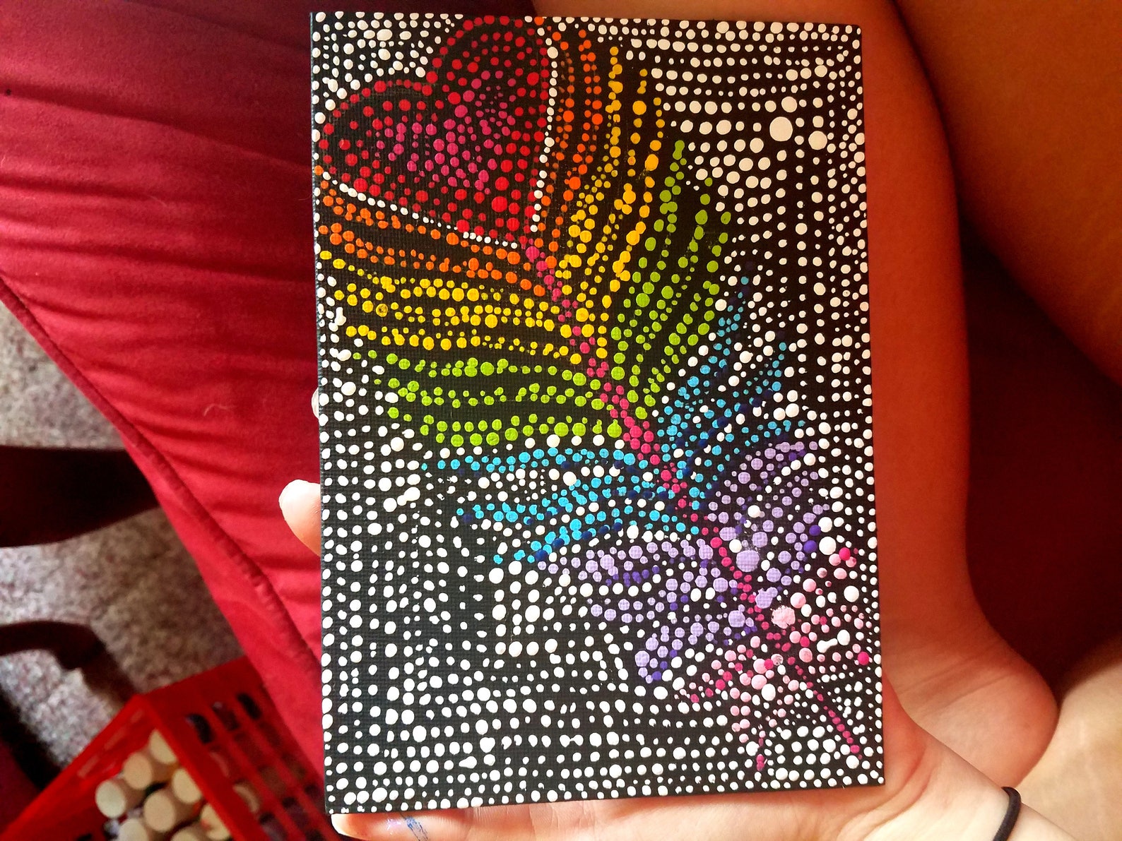Feather Dot Painting Etsy