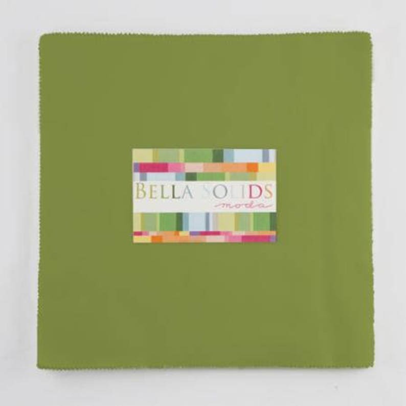 Moda Fabric Junior Layer Cake Bella Solids Burgundy Patchwork Quilting 10 I...