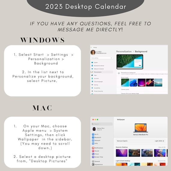 Free Windows Desktop Calendar Download