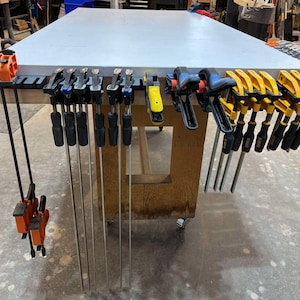 Quick Access Clamp Storage Rack for Garage & Shops