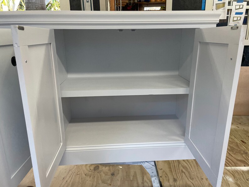 Large TV Stand White Shaker Entertainment Center TV Console Etsy