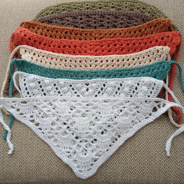 Crochet bandana