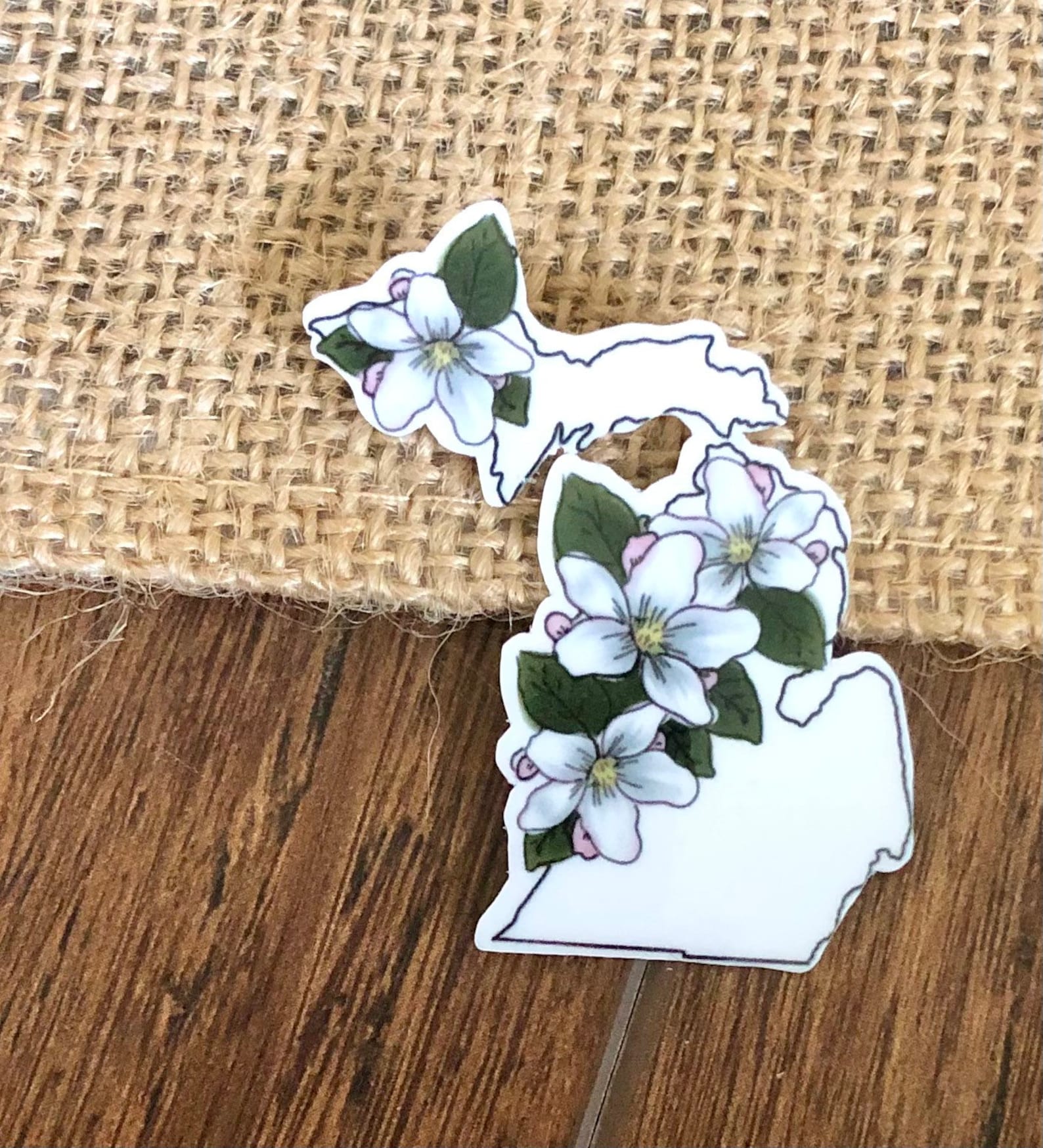 Michigan Sticker State Flower Michigan State Flower Floral | Etsy