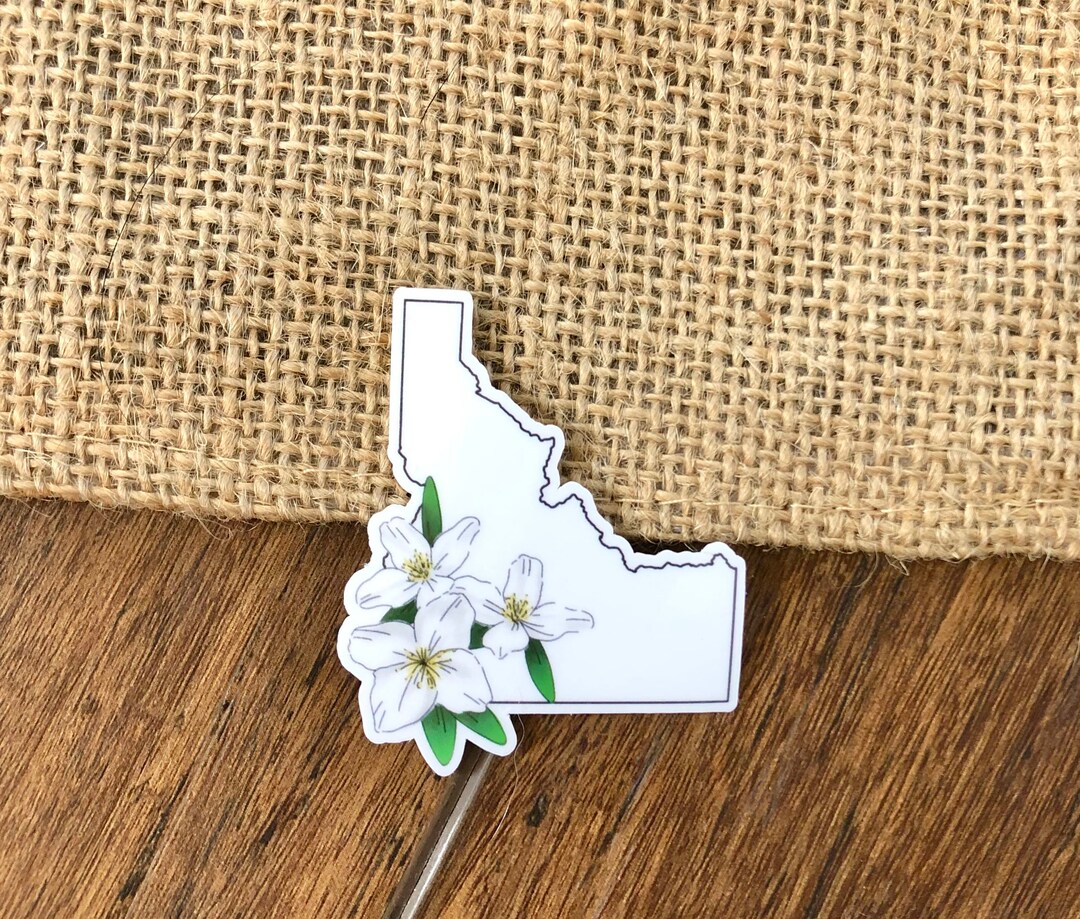Idaho Sticker, State Flower, Idaho State Flower, Floral Idaho Sticker ...