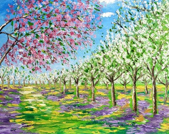 Spring in Canada. Original Oil Painting on Canvas 16x20in