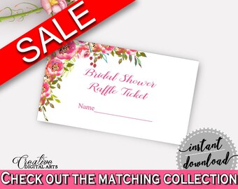 Raffle Ticket Bridal Shower Raffle Ticket Rustic Bridal Shower | Etsy