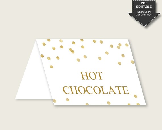 Printable top table tents