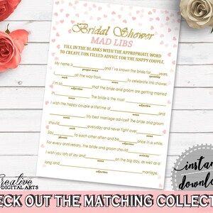 Mad Libs Bridal Shower Mad Libs Pink And Gold Bridal Shower Mad Libs Bridal Shower Pink And Gold Mad Libs Pink Gold - XZCNH
