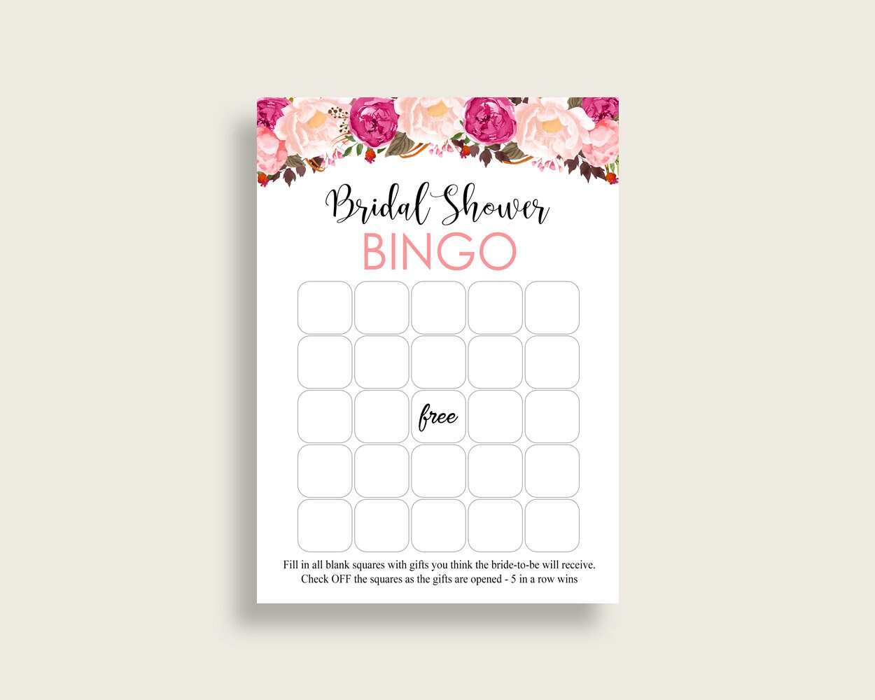 Bohemian Bridal Shower Bingo Cards Printable, 60 Prefilled Bingo Game Cards Pink Beige, Free Empty Bingo, Instant Download, JTD7P - Etsy bohemian-bridal-shower-bingo-cards-printable-60-prefilled-bingo-game-cards-pink-beige-free-empty-bingo-instant-download-jtd7p-etsy