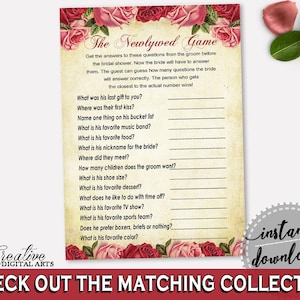 The Newlywed Game Bridal Shower The Newlywed Game Vintage Bridal Shower The Newlywed Game Bridal Shower Vintage The Newlywed Game Red XBJK2