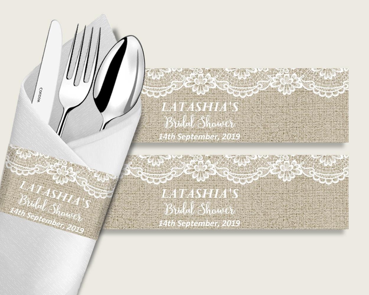 Napkin Rings Bridal Shower Napkin Rings Burlap and Lace Bridal Etsy