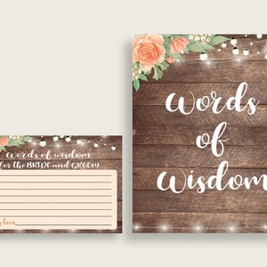 Words Of Wisdom Bridal Shower Words Of Wisdom Rustic Bridal Shower Words Of Wisdom Bridal Shower Flowers Words Of Wisdom Brown Beige SC4GE