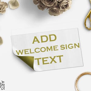 Ajouter sur la liste seulement pour éditer le texte de signe de bienvenue-fichier numérique