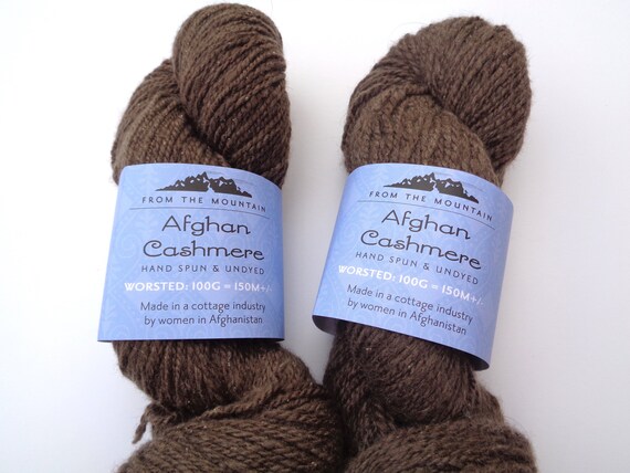 Handspun Pure Cashmere Yarn From The Mountain Afghan Etsy