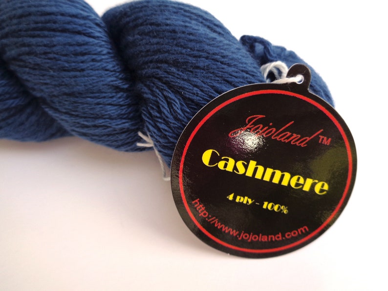 Blue Cashmere Yarn 4 Ply Sport Weight 175 Yards Knitting & Etsy