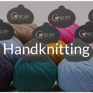 DK Weight Navy Cashmere Yarn, Cardiff Cashmere Classic, 324 Ocean (Denim Tweed), Mongolian Italian Spun Cashmere#D8 image 3