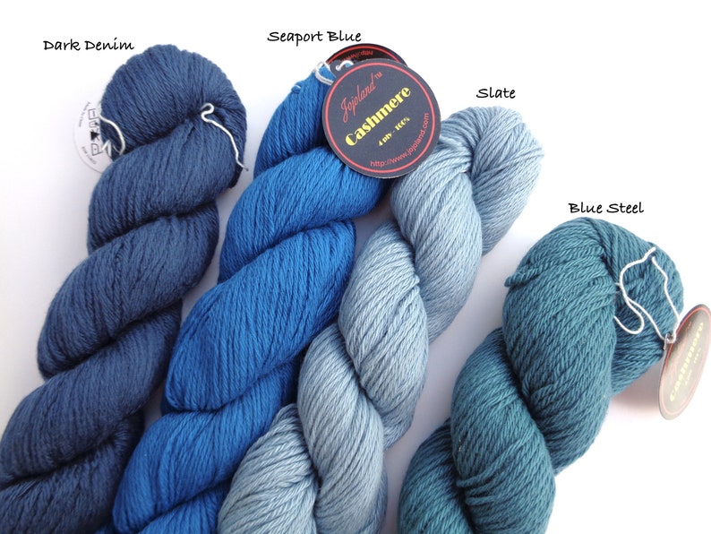 Teal Cashmere Yarn 4 Ply Sport Weight 175 Yards Knitting & Etsy