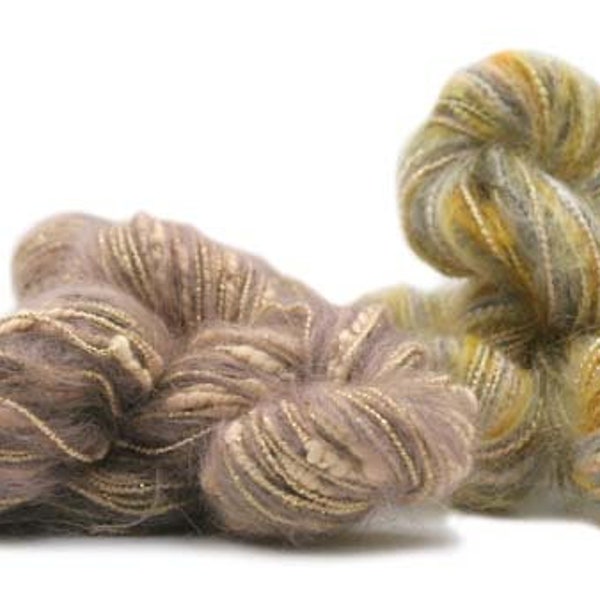 Aran Mohair Sparkly Mix Yarn, Art Designer, Trendsetter Dune, Soft Fluffy Fun, Chose Your Color! Discontinued, #DP8