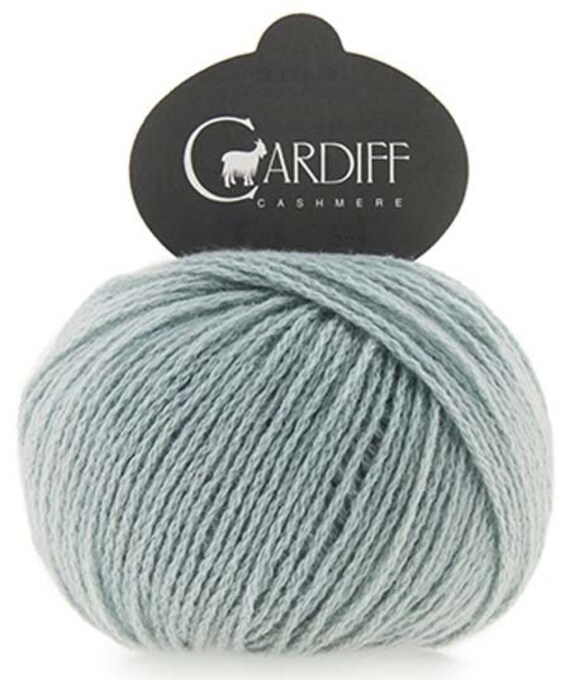 Cardiff Cashmere Classic Yarn 677 Mose Light Seafoam Blue Etsy