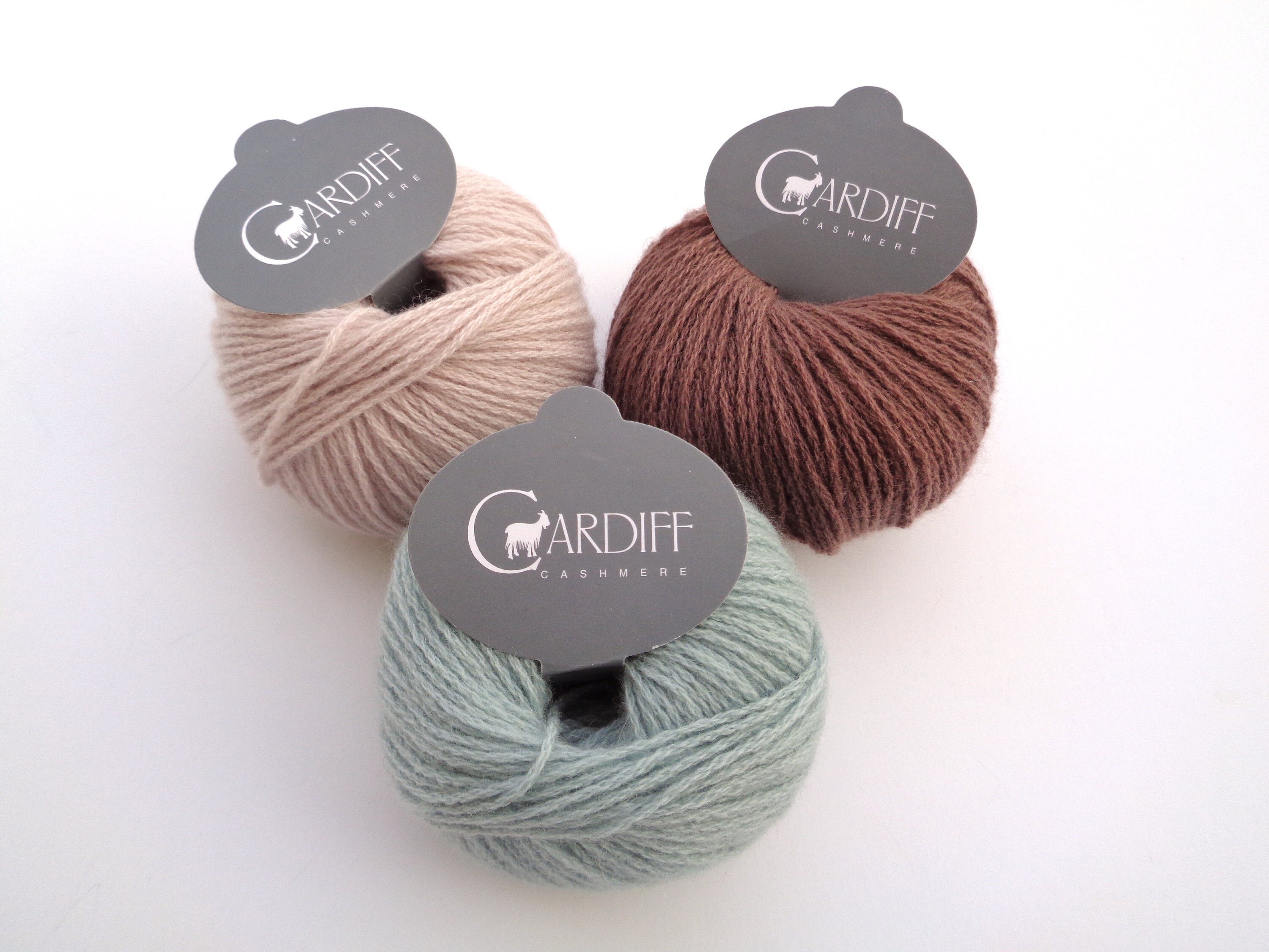 Cardiff Cashmere Classic Yarn, 677 Mose Light Seafoam, Blue