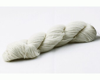 Pure Cashmere Yarn, Natural White, C288, 2 ply Lace Weight, 440 Yards, Knitting Crochet, Jojoland Cashmere, Creamy Natural