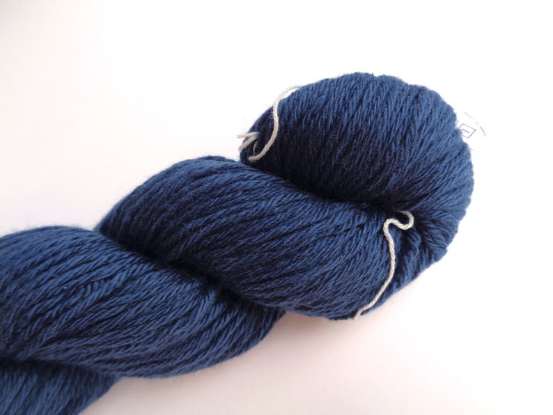 Blue Cashmere Yarn 4 Ply Sport Weight 175 Yards Knitting & Etsy