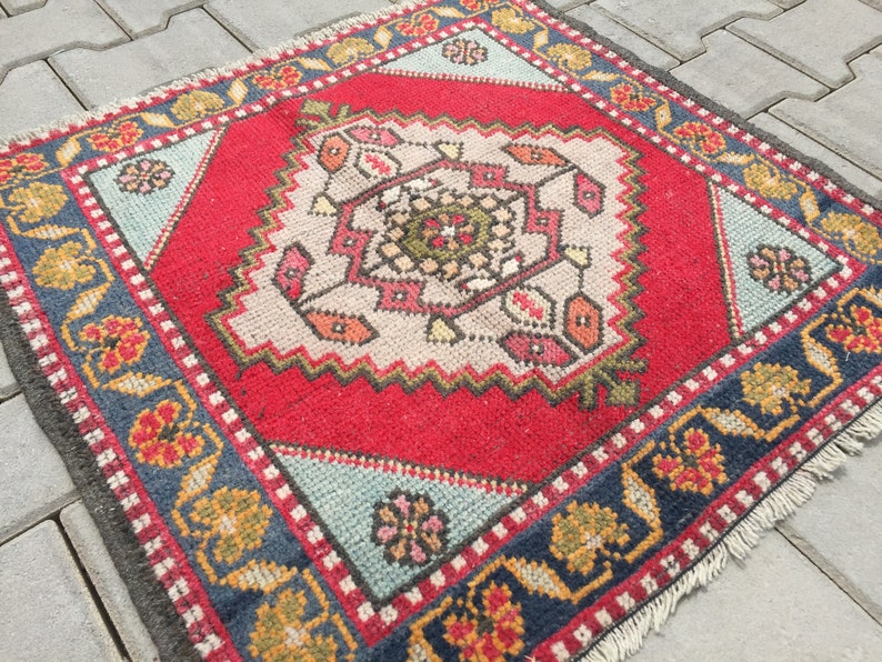 Handmade Rug Floor Rug Carpet Rug Square Rug Doormat Bath Etsy