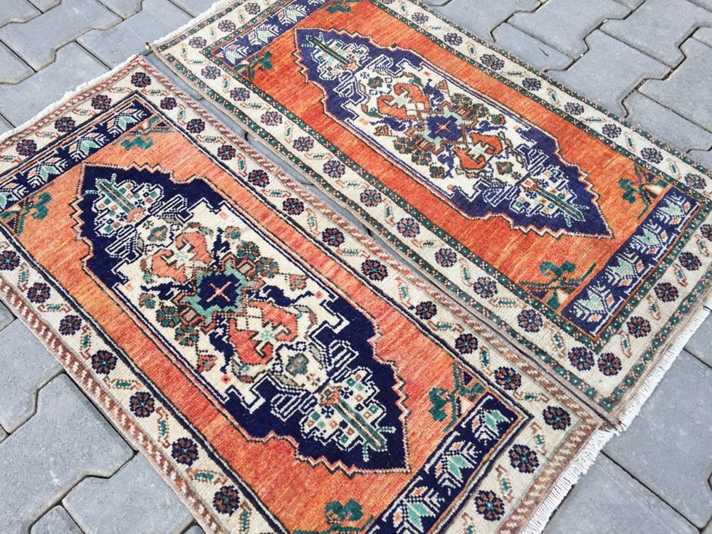 ORGANIC Sheep Wool Pair Carpet Rugs 100% Natural & Flatweave | Etsy