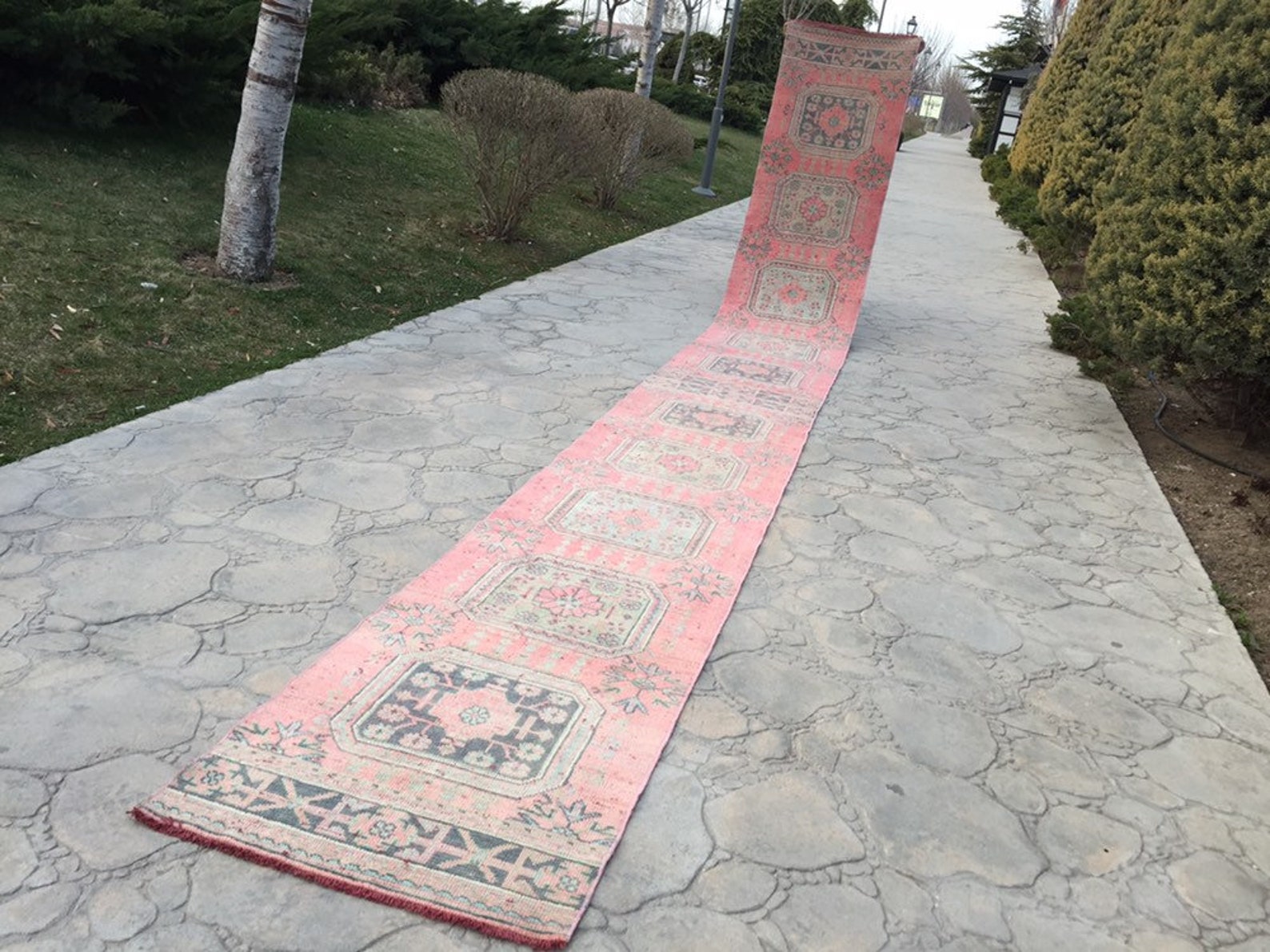 Oushak Rug Runner Carpet Rug Runners Stair Runner Rug Long Etsy