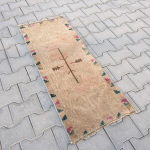 Carpet Unique handmade boho carpet rug boho chic decor floor area rug wool interior rug interesting design rug Small rug 19"X 48" Inches