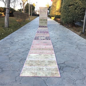 Extra Long Rug Runner, 2x29 Patchwork Design Carpet Runner DELIVERED DUTY PAID!!!