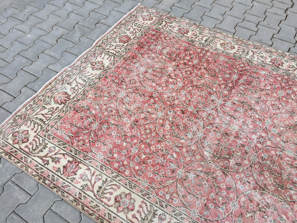 Vintage Soft Warm Color Turkish Carpet Rug Living Room Rug Etsy