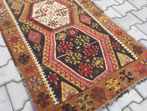 Vintage Small Rug Turkish Rug Sguare Small Rug Rugs For Kids Room