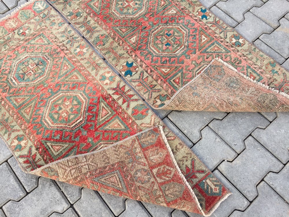 Vintage Set of 2 Small Door Mat Miniature Outdoor Pair Carpet Etsy