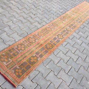 Läufer Teppich, Teppich Läufer, Teppich Teppich, schmale Läufer, türkische Teppich, Küche Läufer, Galerie Teppich, Treppe Läufer, 1&#39;8 &quot;X 11&#39;6&quot; ft / 54 X 354 Cm