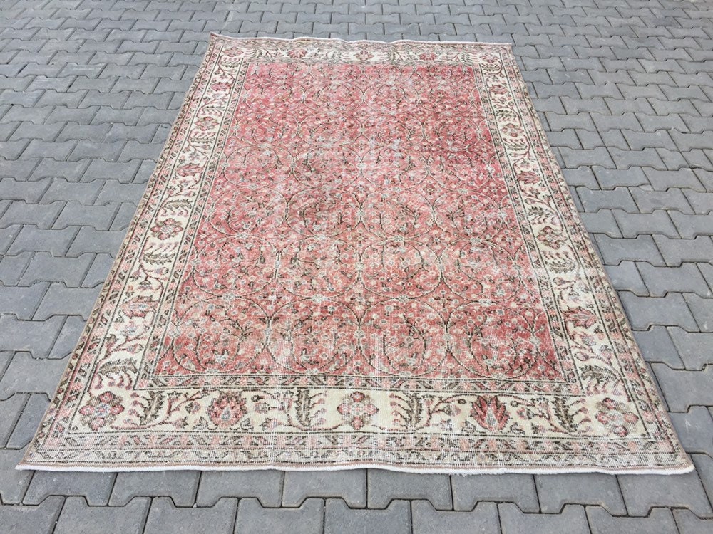 Vintage Soft Warm Color Turkish Carpet Rug Living Room Rug Etsy