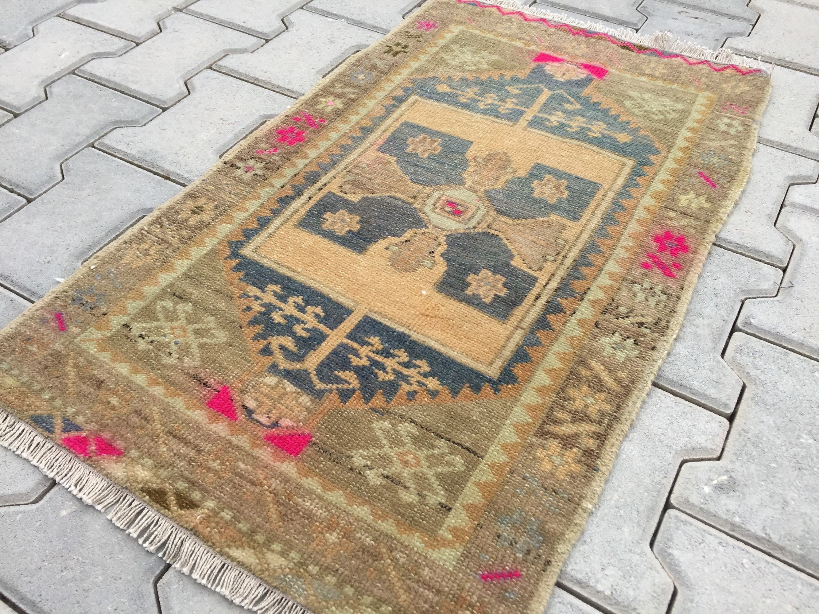 Embroidery Rug Carpet Rug Wool Rug Small Rug Doormat Etsy
