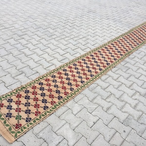 Schönes Design Traditioneller Handgemachter Teppich Läufer, Gedeckter Farben Läufer, Teppich Läufer, 3,1&#39;7 &quot;X 4&#39;2&quot; Füße