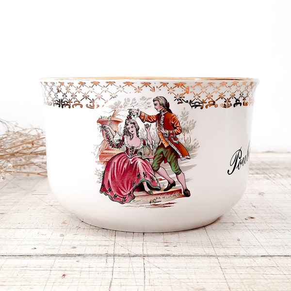 Corbeille de table Fragonard en porcelaine blanche vintage français, Orchies Moulin des Loups, bol de Limoges, Marie Antoinette, Chine vintage français,