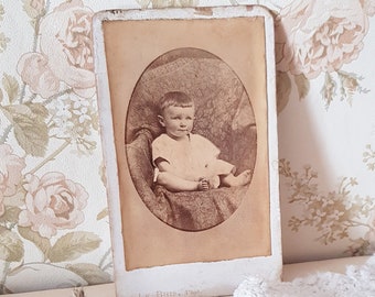 French Boy Portrait Cabinet Card Collection Victorian Portrait Photography