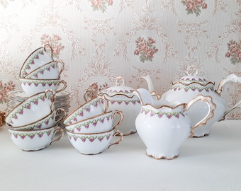 RARE Tea Service from Comte d'Artois Limoges XIXth Century