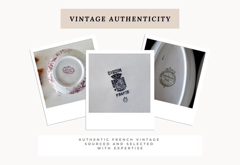Antique Limoges Porcelain Soup Tureen with Lid, Red Rose Decor, French White Tureen, Shabby Chic Serving Bowl image 14