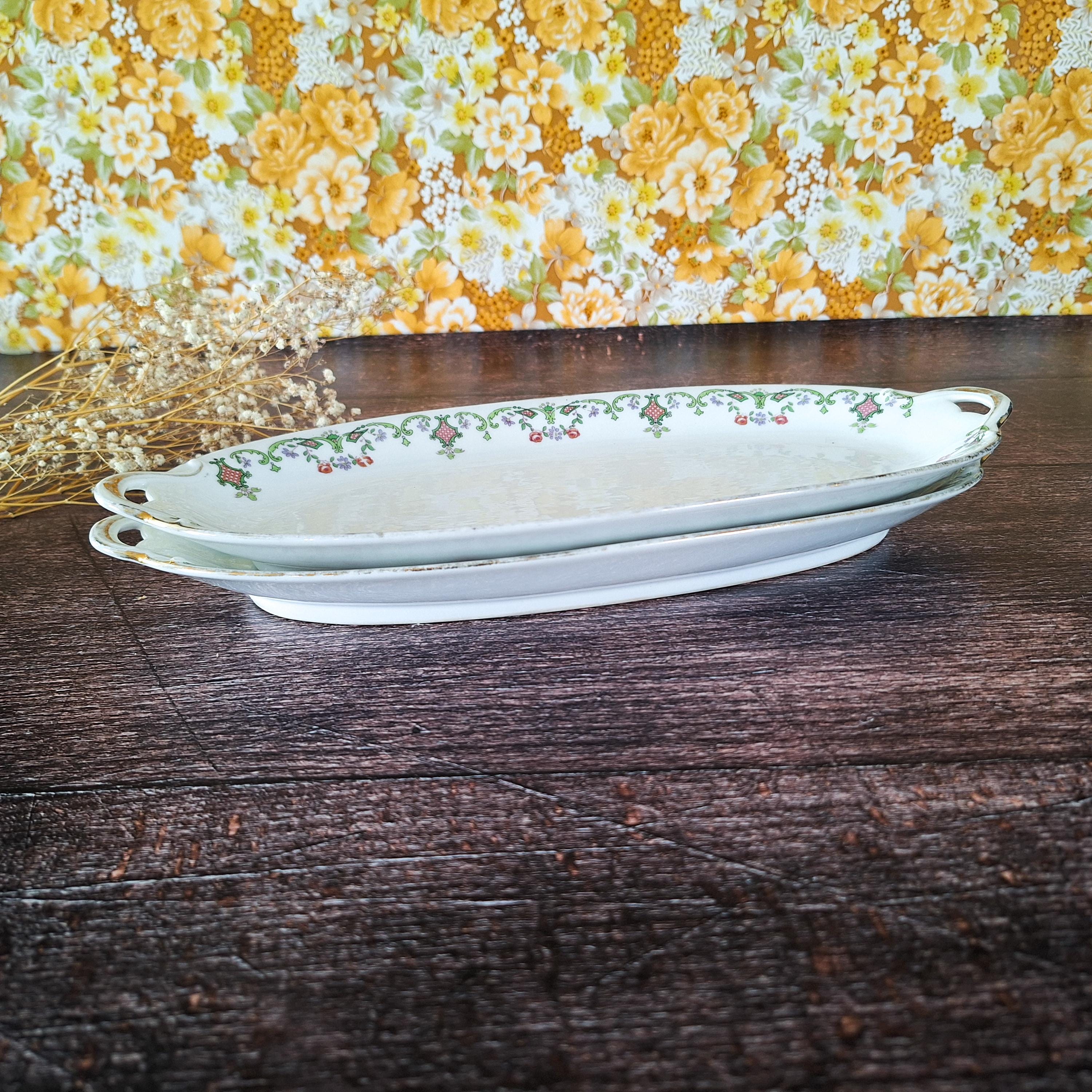 アンティーク リモージュ オーバル サービング プラッター、GDA